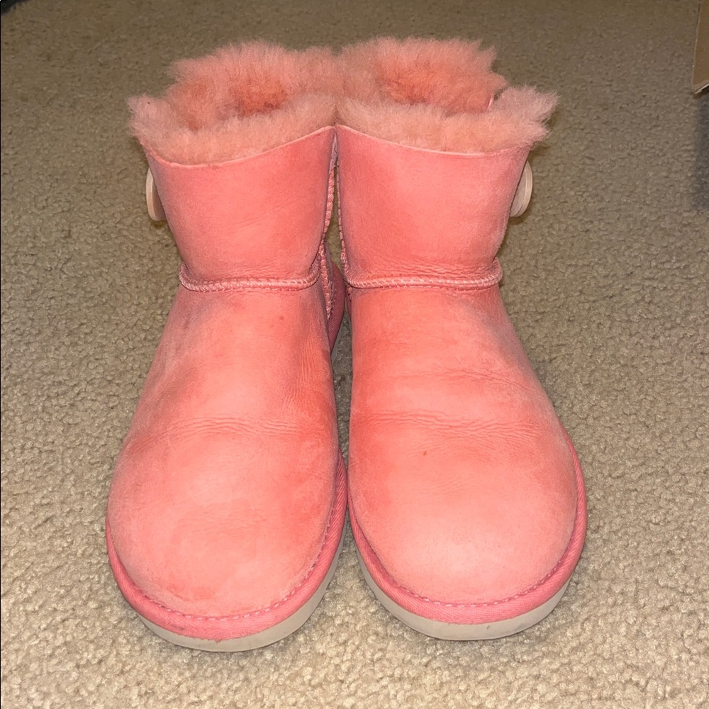UGG Pink Ankle Booties